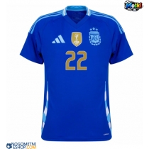 Moški Nogometni dresi Argentina Lautaro Martinez #22 Gostujoči Copa America 2024 Kratek Rokav